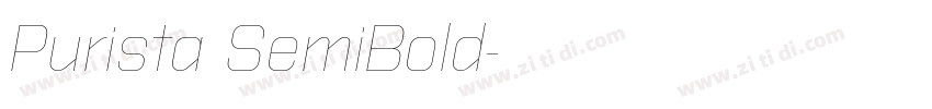 Purista SemiBold字体转换